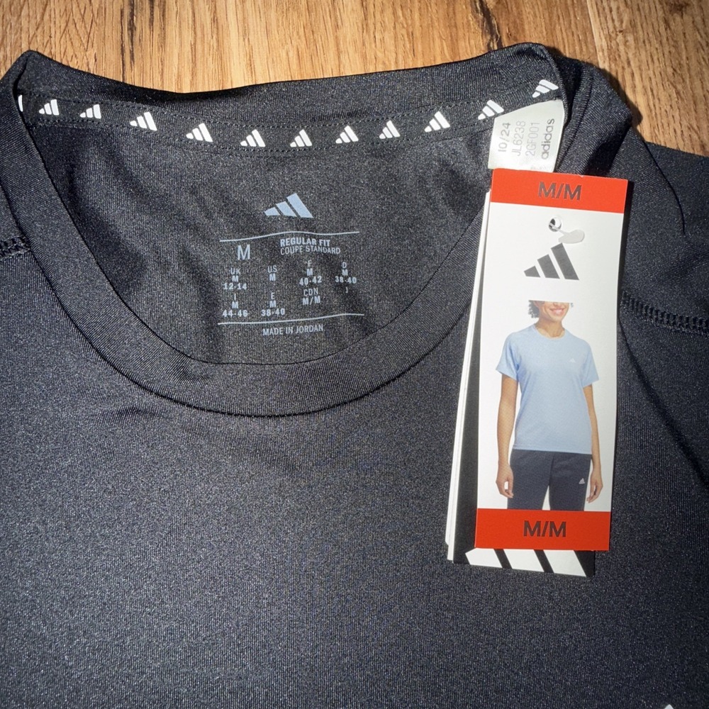 Adidas Women's ‎ Active Tee Size Medium Black - Picture 3 of 7
